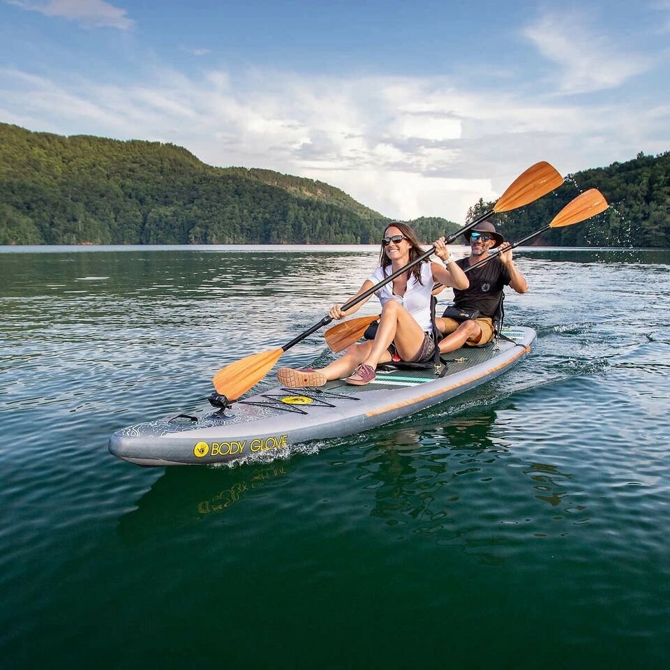 TANDEM 15′ INFLATABLE STAND UP PADDLE BOARD KAYAK COMBO – Exclusive Sport  Sales
